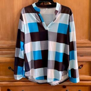 Women’s Medium Long Sleeve Shirts Dressy Casual Blouses - Tunic Top Graphic